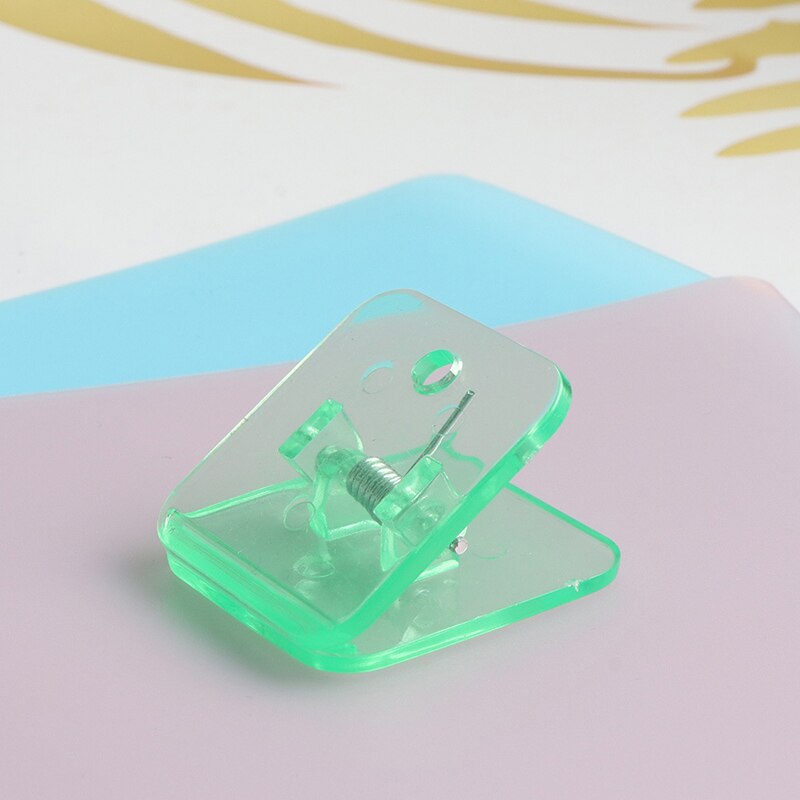 1PC Acrylic Clamp Paper Clips Ticket Holder Paper Documents Organizer Student School Office Supplies Bookmark Binder Clip: 8