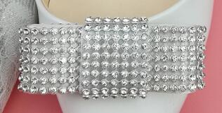 (1 paire) strass sardine détachable nœud papillon accessoires de chaussures: 1