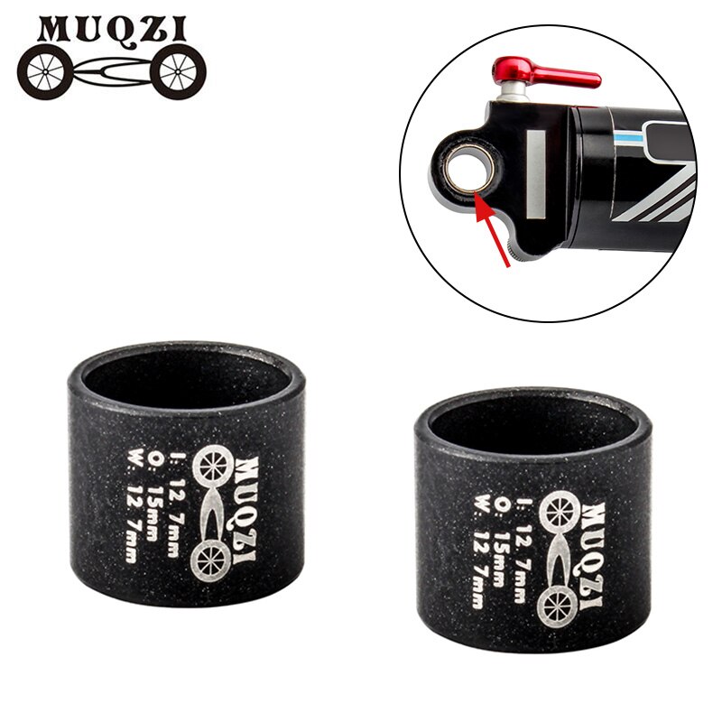MUQZI amortiguadores de moto Du casquillo de acero inoxidable de la suspensión trasera de la vesícula biliar casquillo de cojinete de teflón bicicleta de montaña