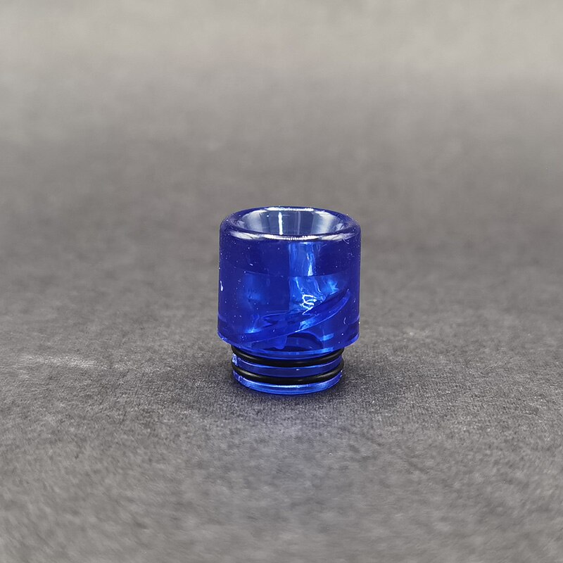 6 farve plast varmebestandig mundstykke spiral transparent 810 drypspids: Blå