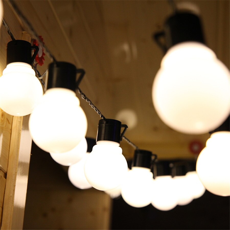 2.5m tuinlampen op zonne-energie, 10 stuks, 5cm grote balfeeën, zonne-energie, slinger voor buiten,  ip65 waterdichte