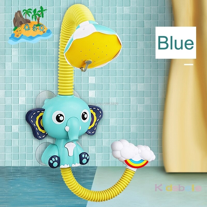 Bath Toys Baby Water Game Elephant Model Faucet Shower Electric Water Spray Toy For Kids Swimming Bathroom Baby Toys
