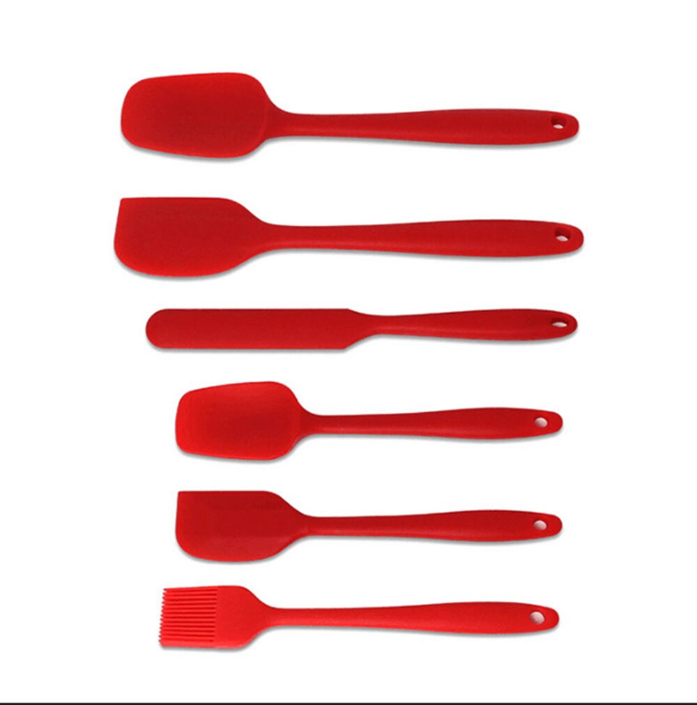 Food Grade Heat Resistant Baking Pastry Tools Kitchen Mixing Utensils Silicone Spatula Set
