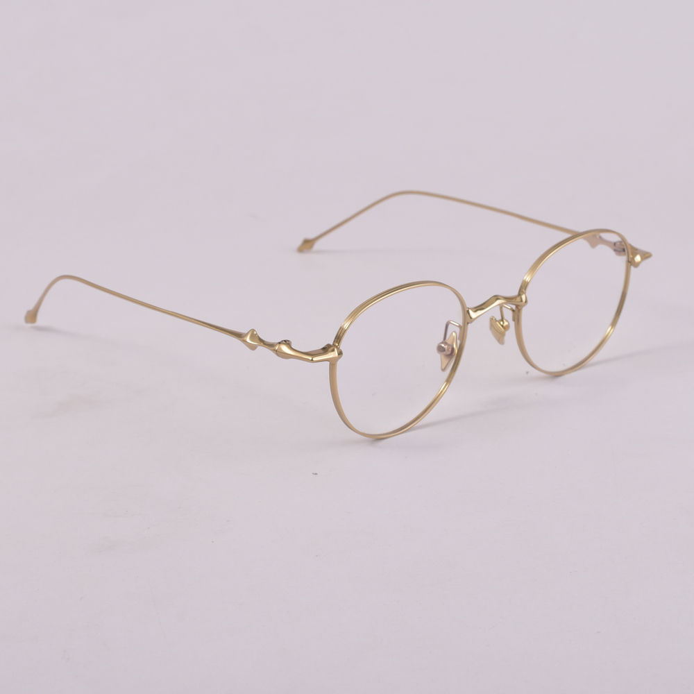 Lunettes ultra légères en titane ICC douces, monture pour femmes et hommes, lunettes optiques EP: Or