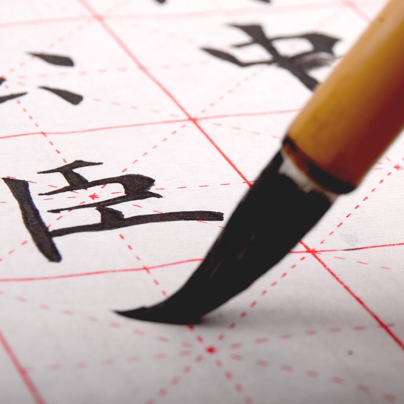 Chinese Medium Regular Script Calligraphy Brush Huzhou Mutiple Hair Ink Painting Brush Pen Student Calligraphy Special Brush Pen