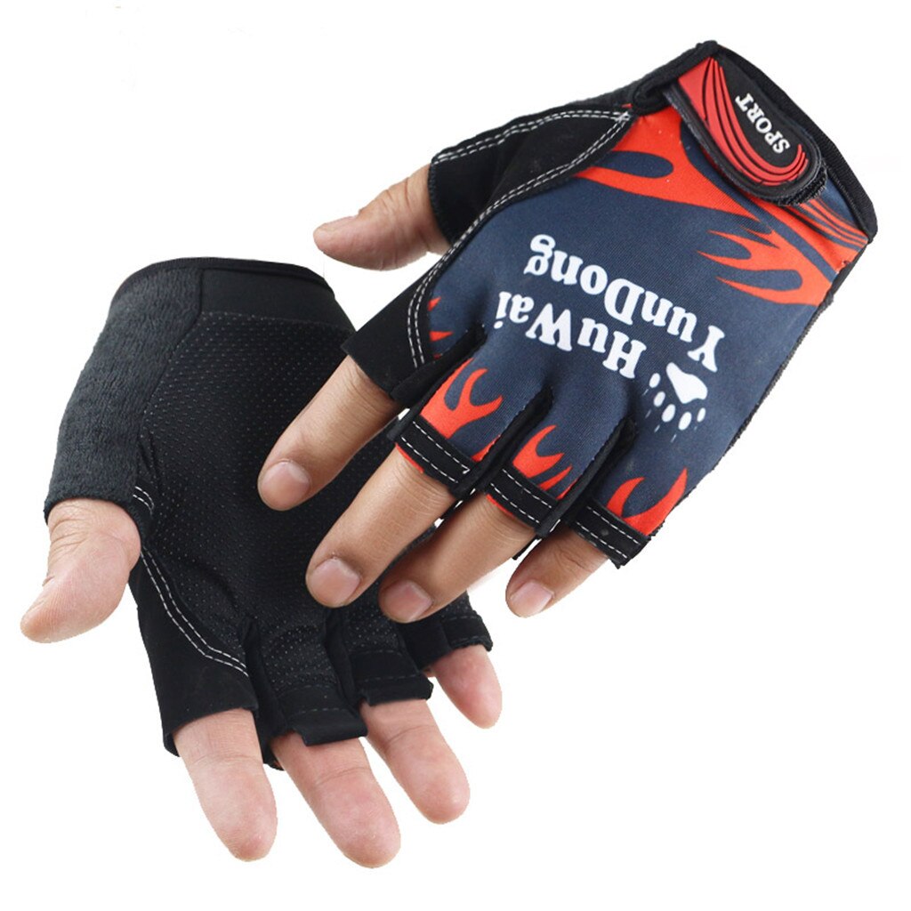 Unisex Bicycle Cycling Gloves Outdoor Sport Half Finger Anti-Slip Shock-Absorbing Fitness Fingerless Mittens Warmer Gloves