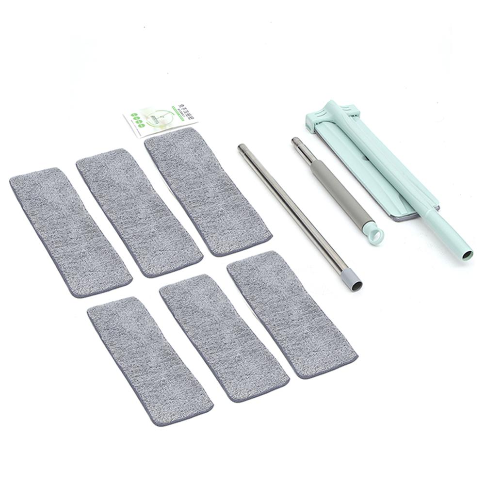 A mano libera di Lavaggio Piatto Mocio Rotazione Automatica Lavapavimenti Casa Strumenti di Pulizia in Microfibra per La Pulizia pad Pavimento di Legno Laminato: Mop con 6 Clothes