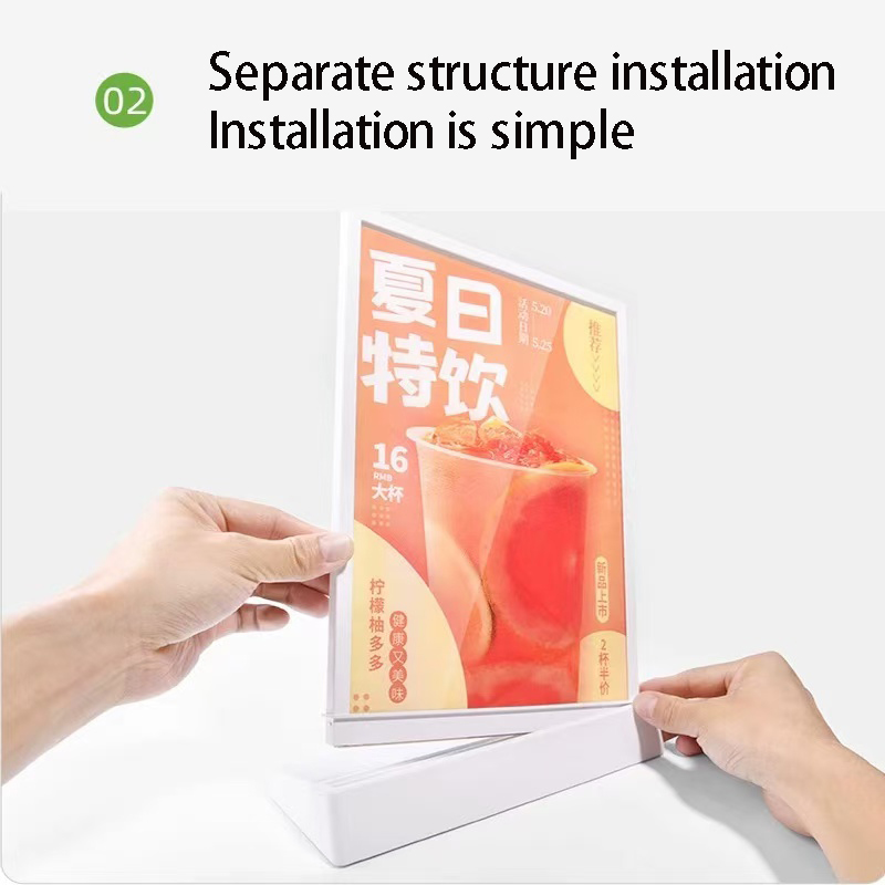 Oplaadbaar elektronisch prikbord A4A5 desktop elektronisch menubord