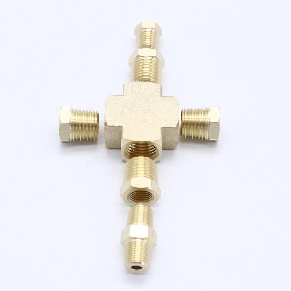 Adapter Distributor Oil Pressure Oil Temperature Sender Sensor 1/8 inch-27 Npt 1/4inch -18 Npt Vehicle