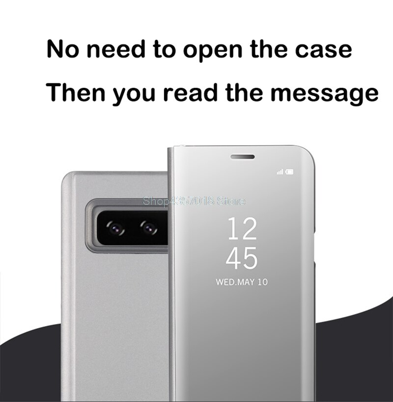 Para samsung galaxy s8 g950f g950fd caso espelho de luxo smart view janela flip caso para samsung s8 s 8 SM-G950F SM-G950FD SM-G950