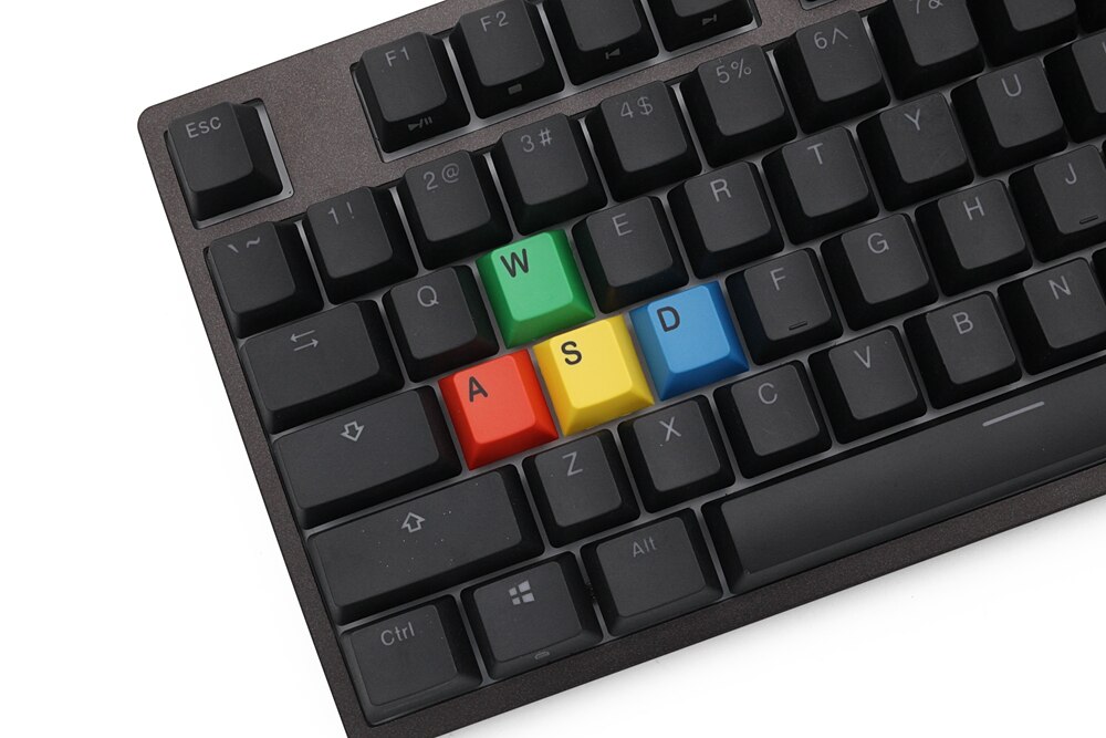 Cmyk Rgby Kleurrijke Cherry Profiel Pbt Keycap Voor Mechanische Toetsenbord Dye Sub Wasd Pijl Magenta Cyaan Groen Geel Rood geel