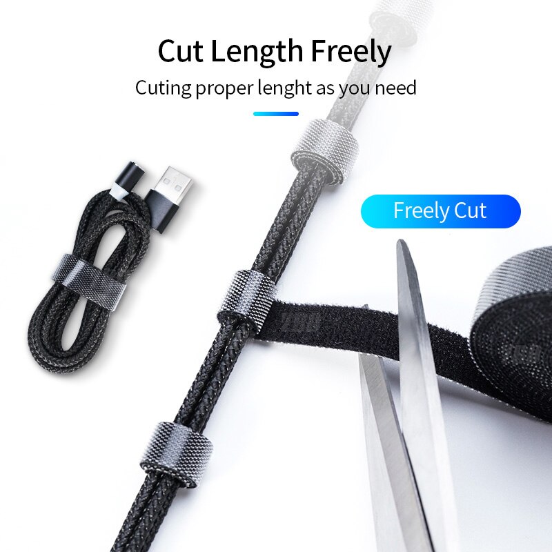 YBD 5 M Cable Organizer Wire Winder Holder Earphone Mouse Cord Clip Protector USB Cable Management For PC TV HDMI VGA Cable