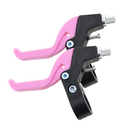 1 Pair Plastic Kids Children Bicycle Brake Handle Bike Cycling Brake Levers Kids Safety Brake: pink