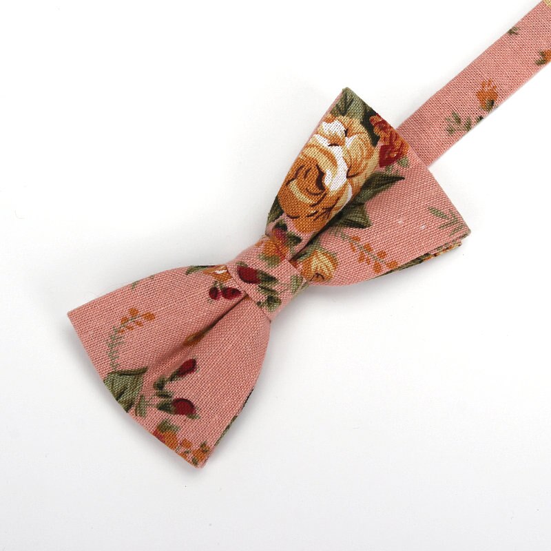 Corbatas de lino con estampado de flores para hombre, corbatas clásicas con estampado de flores, Estilo Vintage, para novio y boda,