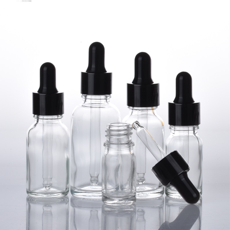 1 Pcs 5 Ml-100 Ml Lege Amber Clear Dropper Flessen Etherische Olie Druppel Aromatherapie Vloeibare Reagens Pipet hervulbare Fles