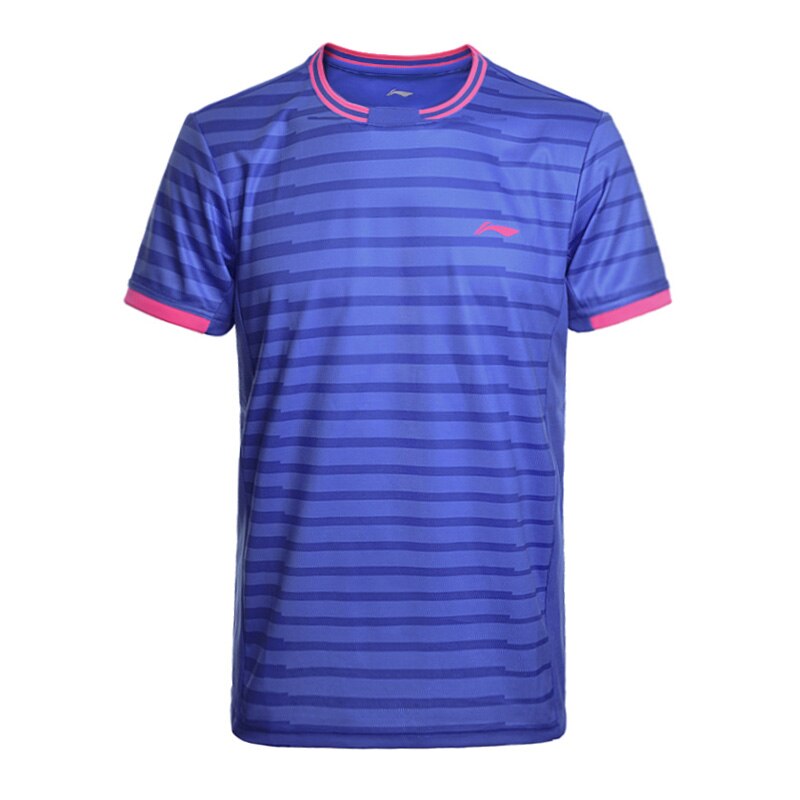 Li-Ning Men's Badminton Shirts AT DRY Breathable Regular Fit Sports T-Shirts LiNing li ning Tee AAYM143 MTS2646: AAYM143-1H / XXXL