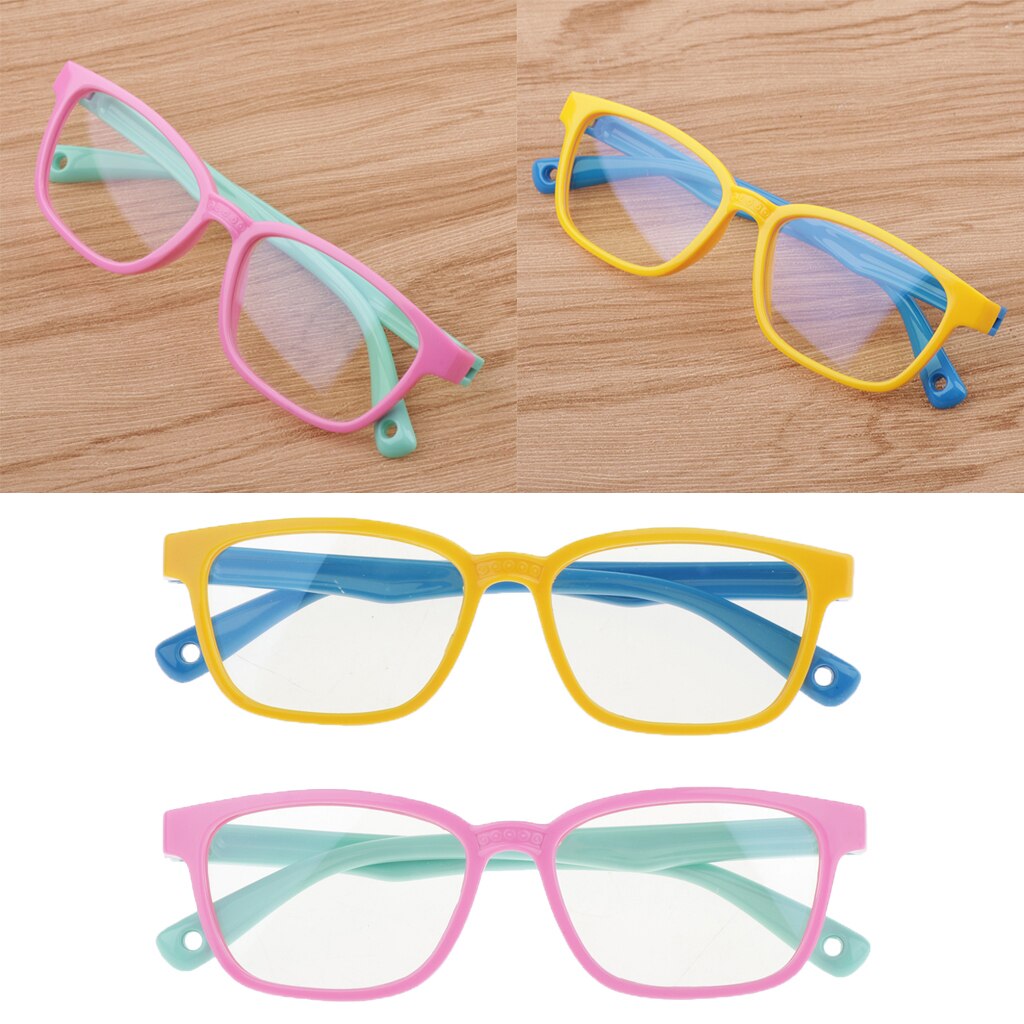 2 pacchetto Bambini Eyeglasse Luce Blu-blocco Pieghevole cornice per Bambini Occhiali da suola unisex Occhiali
