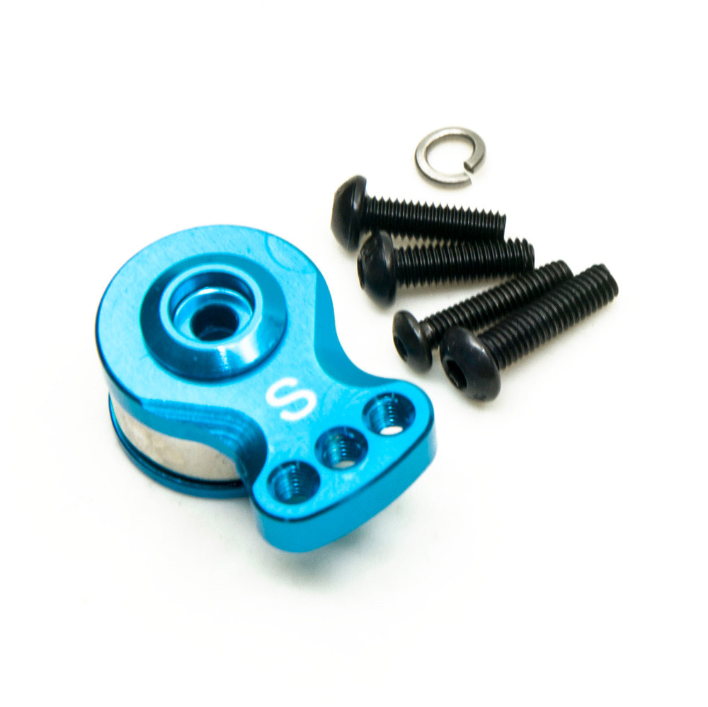 AXSPEED sección ajustable fuerza Servo protección 25T dientes medio Servo brazo bocina para 1/8 1/10 Control remoto coche barco: Rojo