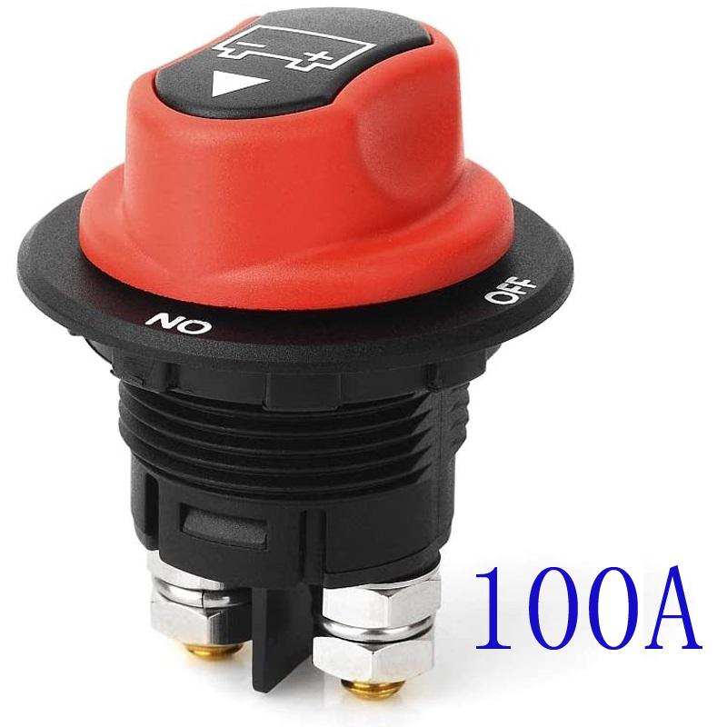 Batterie massen schalter 12V Auto Rallye Batteriesc Halfter Trenn schalter Trenn schalter Bausatz für LKW Auto Motorrad Stiefel: Weiß