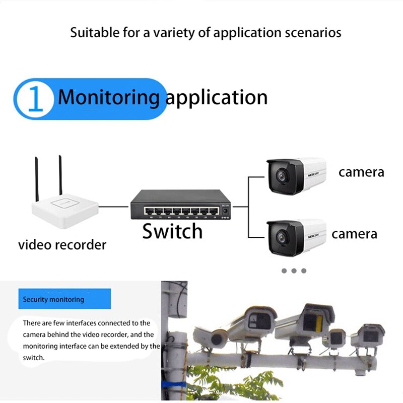8 Port Gigabit Managed Switch Managed Ethernet Switch With 8 Port 10/100/1000M VLAN Ethernet Switch