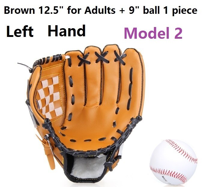 ZYMFOX Baseball Glove Catcher Gloves Softball Right Hand Gloves Exercise Equipment Sport Training Accessories Left/Right Hand: L Hand Adults Ball