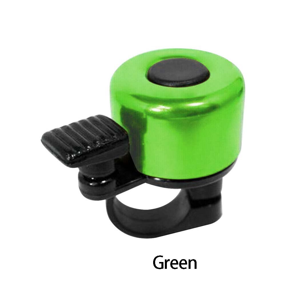 Aluminum Alloy Loud Sound Bicycle Bell Handlebar Safety Metal Ring Environmental Bike Cycling Horn Multi Colors Handlebar Bell: Green