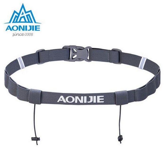 AONIJIE Running Outdoor sports Triathlon Marathon Race Number Belt With Gel Holder Outdoor Sports Running Belt