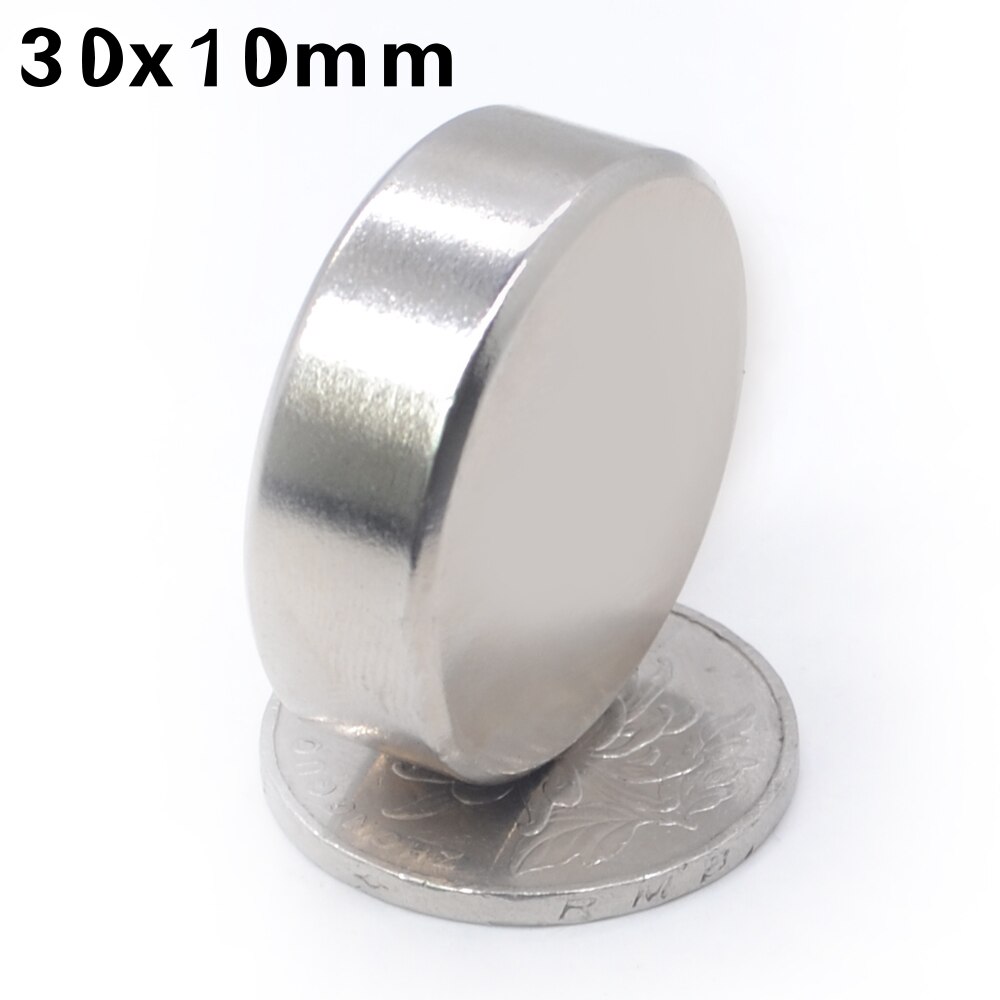 1/2/3/5/10/20 Pcs 30x10 Round NdFeB Neodymium Magnet N35 Super Powerful imanes Permanent Magnetic Disc imanes