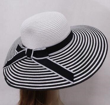 Shaluotaotao Trend Zomer Mode Sombrero Emmer Hoeden Voor Vrouwen Inklapbare Merken Vakantiereizen Strand Hoed Pet: Black