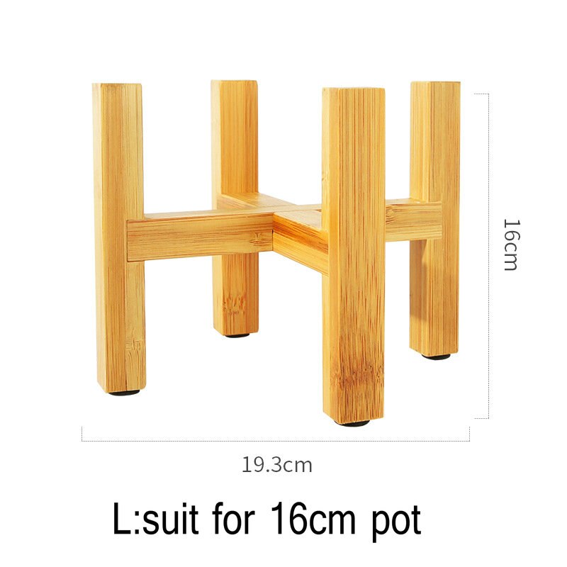 Stojak na kwiaty wolnostojący balkon bambusowy uchwyt na drewno bonsai podnóżek półki na półki: L