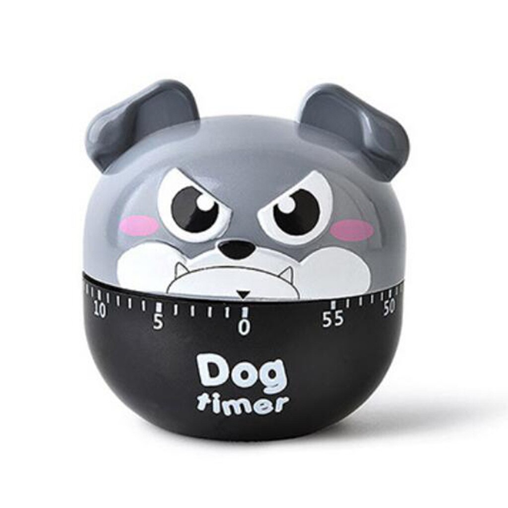 Dog Timer Plastic Machine Timer 60 Min Alarm Clock Kitchen Stopwatch Kitchen Tools Bell Alarm Loud 60-Minute Clock