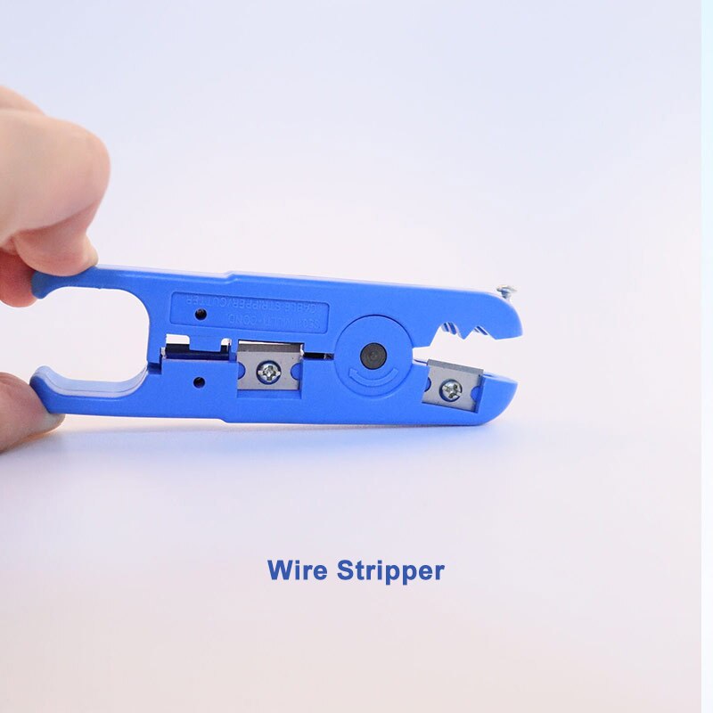 10 Pcs Network Repair Tool Kit/Sets Network Cable Tester Wire Stripper Slotted/Cross Screwdriver Thread Cutter Pliers Tool Bag