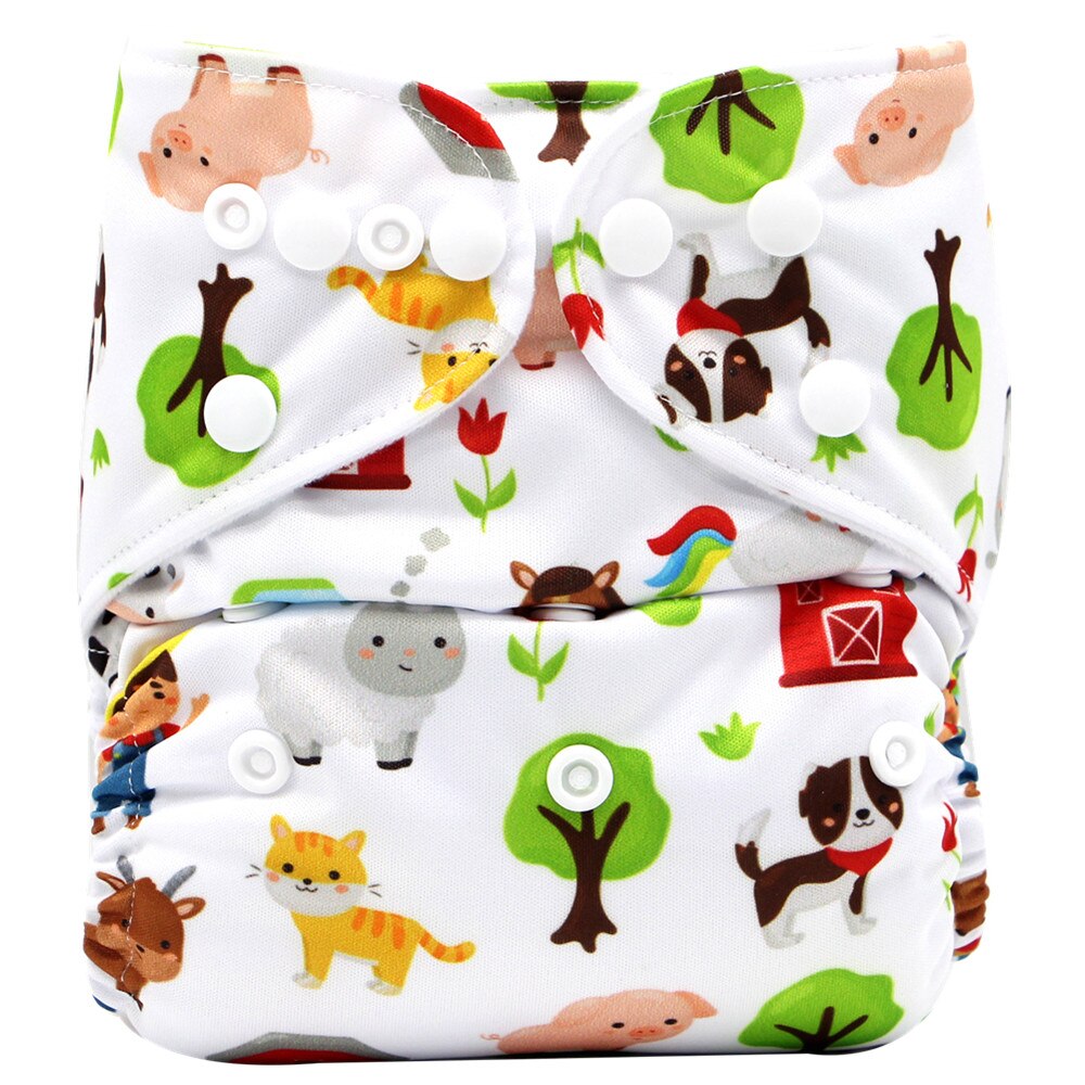 Asenappy Neue Drucke Baby Tuch Windel Waschbar Eine Größe Passt Alle Tuch Windel: 3