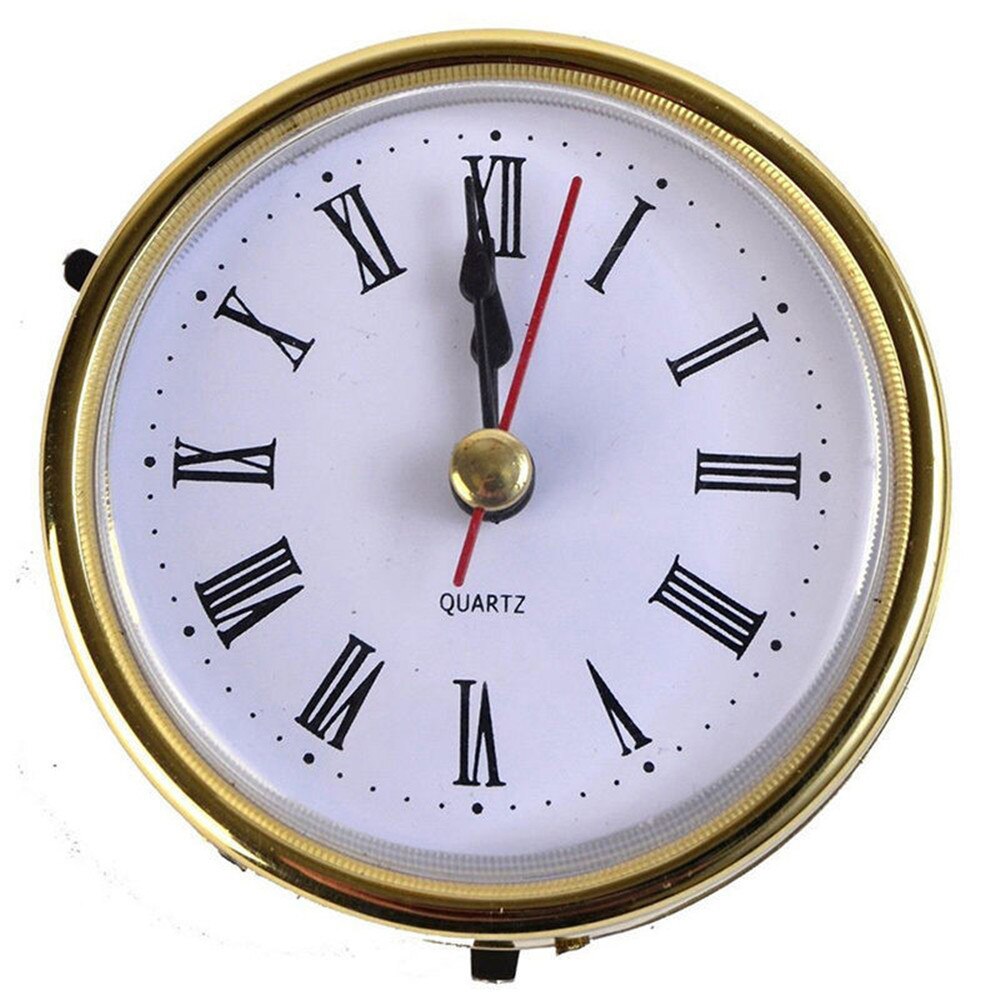 Horloge à Quartz romaine classique, mouvement à Quartz artisanal 2-1/2 "(65mm), horloges rondes, insertion de tête, numéro romain Mayitr, accessoires d'outils