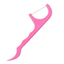 50 stk kurere-bulk et fil dentaire 2 en 1 propre soins en plastique