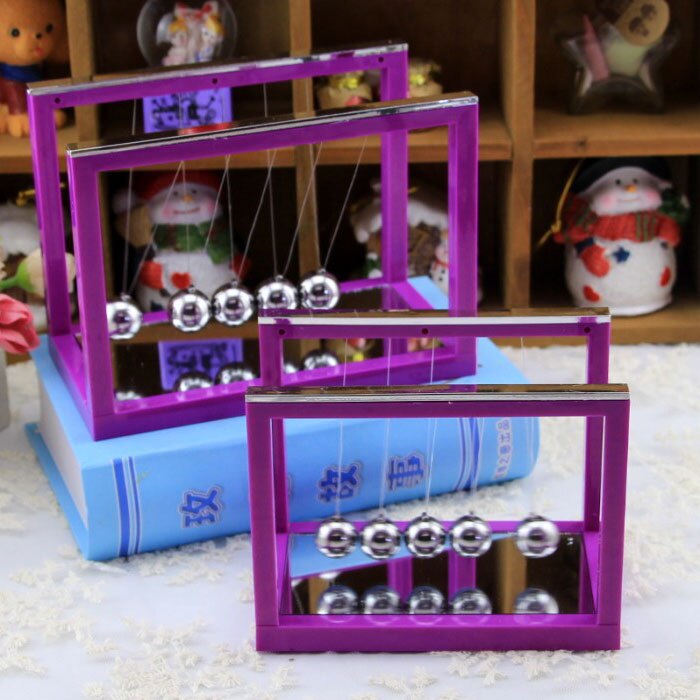 Newtons Cradle Steel Balance Ball Fun Decoration Physics Science Toy