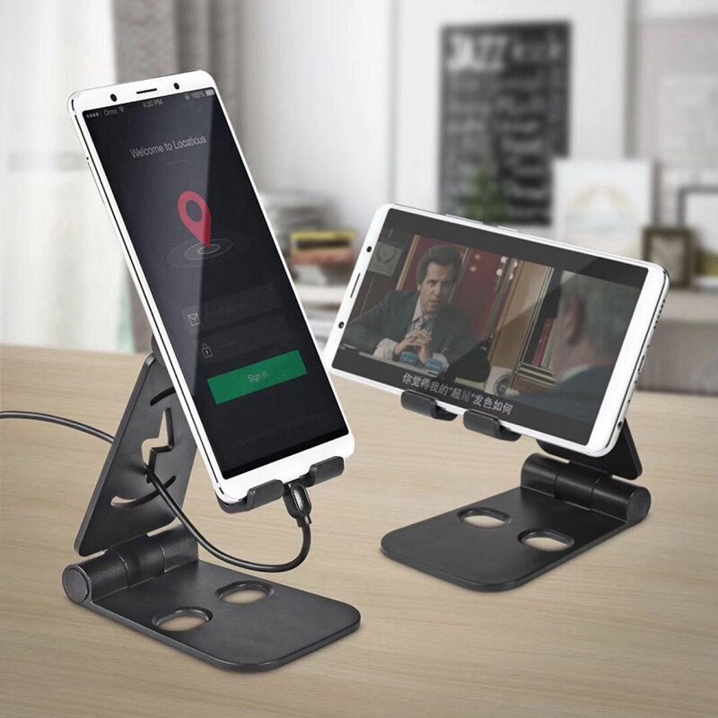 Verstelbare Smartphone Houder Tablet Mobiele Telefoon Stand Desk Stand Desktop Houder Ondersteuning Mount Universele Base Voor Iphone Xiaomi