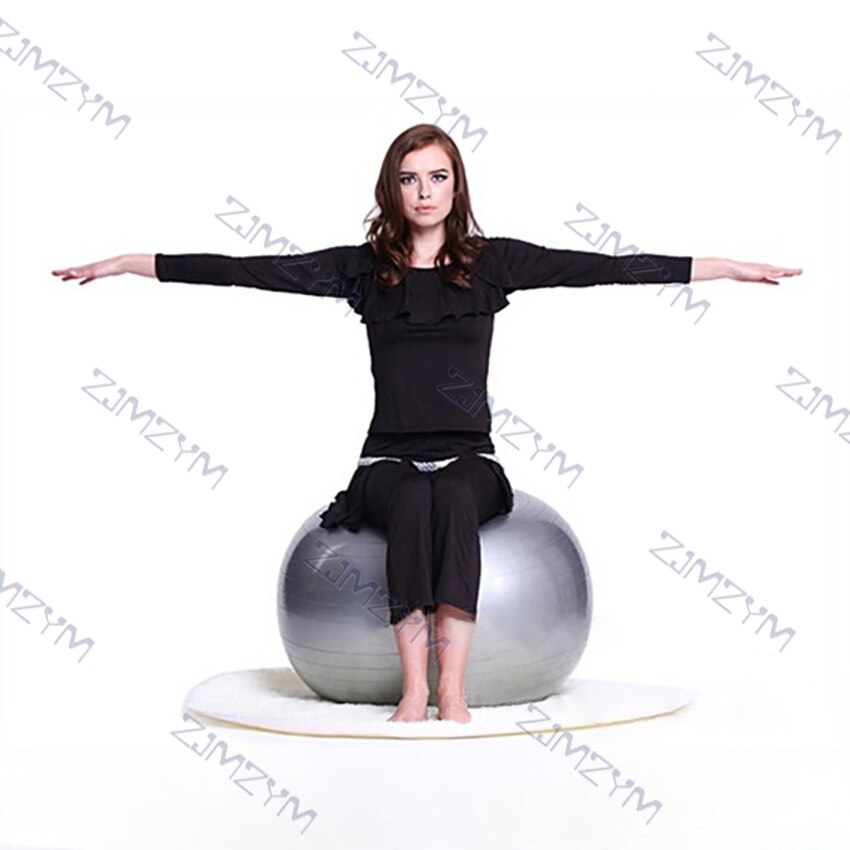 55cm/65cm/75cm Fitness Ball Household Exercise Massage Training Balance Fitball Yoga Pilates Workout Ball with Manual Inflator