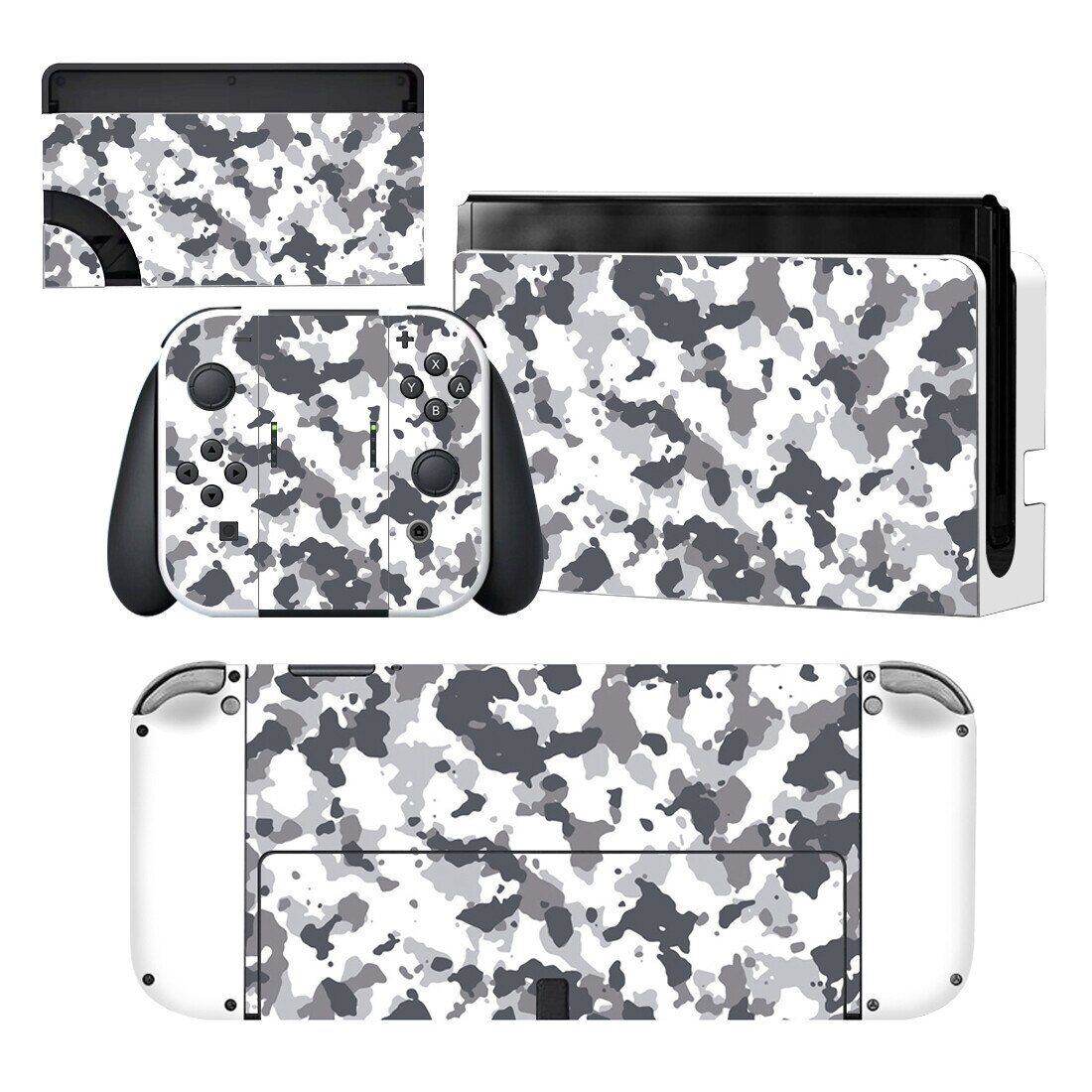 Camouflage Style Vinyl Decal Skin Sticker For Nintendo Switch OLED Console Protector Game Accessoriy NintendoSwitch OLED