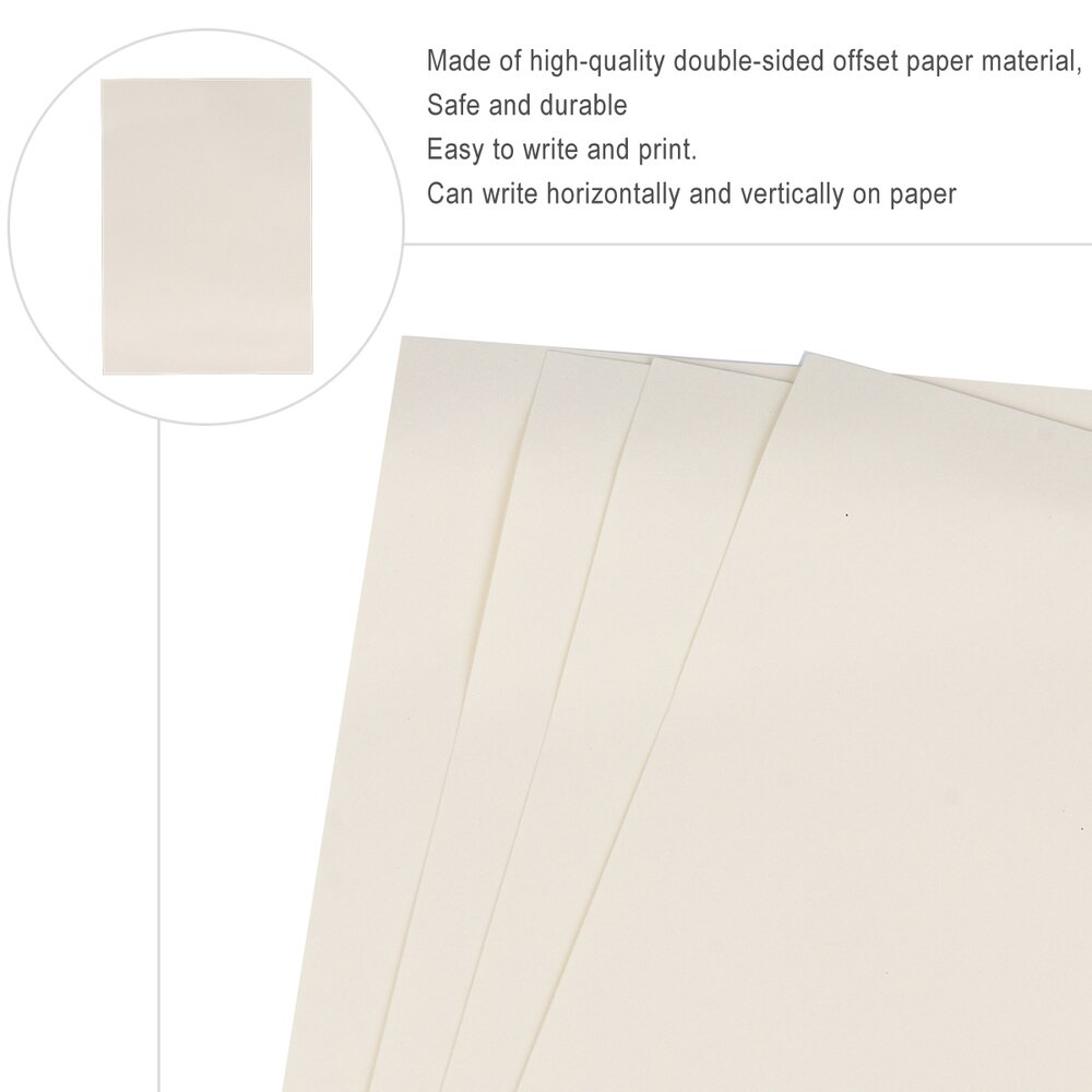 1 Set 5Pcs Certificate Paper Fine Safe DIY Novel Paper Core 12K Border Inner Sheet A4 Inner Page