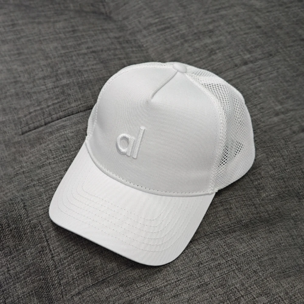 La sports meshhat district truckerhatt dam broderad casualhatt med justerbart spänne för utomhusbruk basebollkeps: Vit