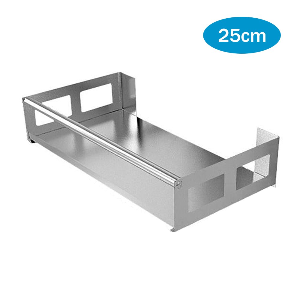 Kitchen Stainless Steel Spice Rack Seasoning Rack Spices Rack Shelf Kitchen Storage Organizer Multi-Functional Storage Shelf: 25CM