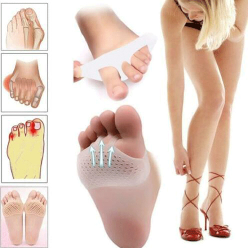 Functional Silicone Honeycomb Forefoot Pad Foot Versatile Use Reusable Pain Relief Foot Care Tool