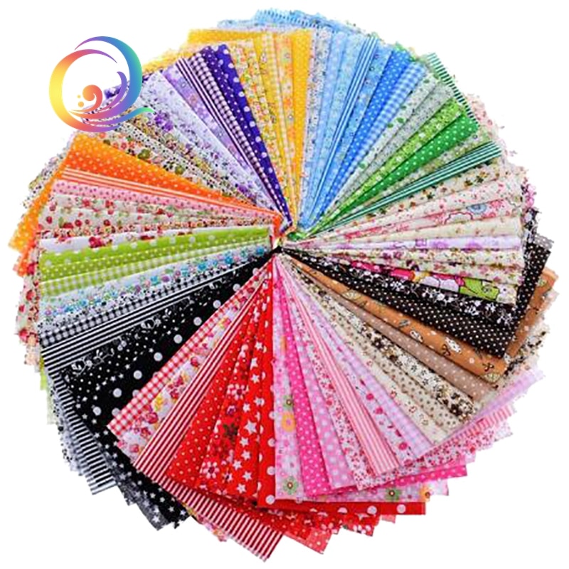 Random Thin Cotton Fabric Patchwork For Sewing Scrapbooking Fat Quarters Tissue Quilt Pattern Needlework Scraps 20cm*24cm 80pcs