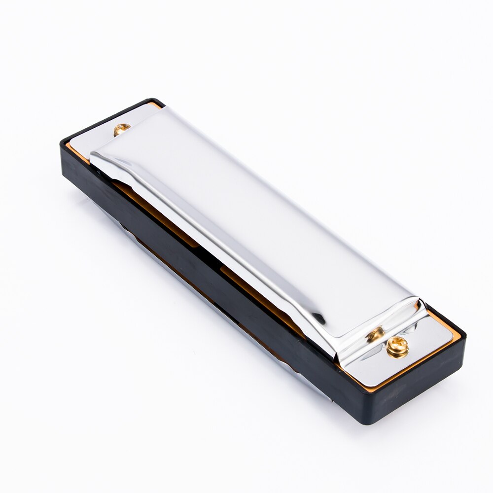Blues Harmonicas 10 Holes 20 Tone Key of C Blues Jazz Rock Folk Musical Instrument Diatonic Harp Stainless Steel with Case