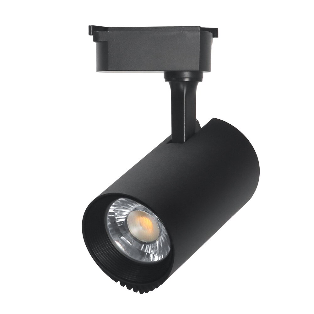 30W Track Light Rail Spotlight Lamp Systeem LED Track Lichten Armaturen Aluminium Spot Lampen Schoenen Doek fruit Winkel Night verlichting: Black / Warm White