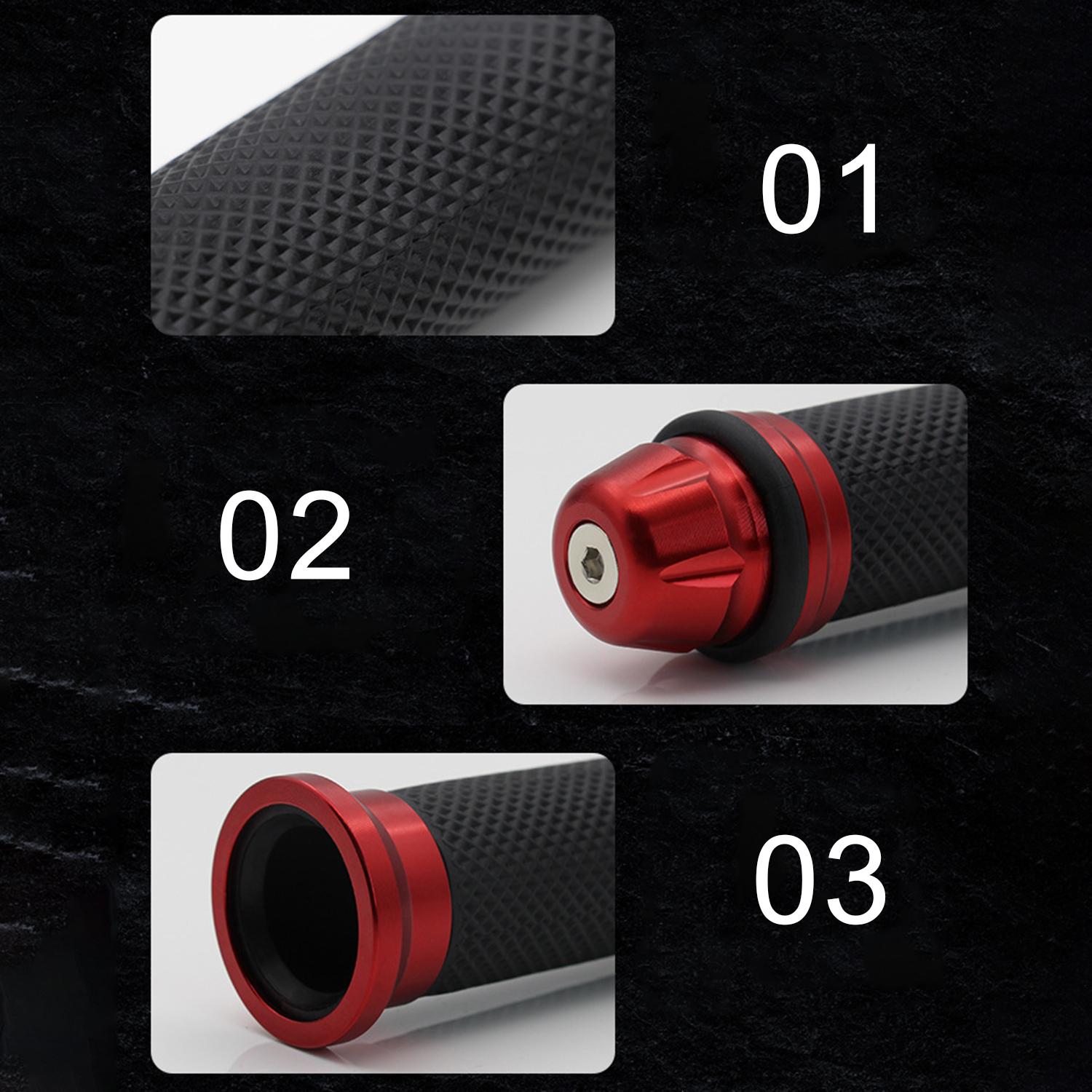 1 paio manubrio moto rosso per manubrio moto ATV manopole leve manubrio parti di attrezzature moto