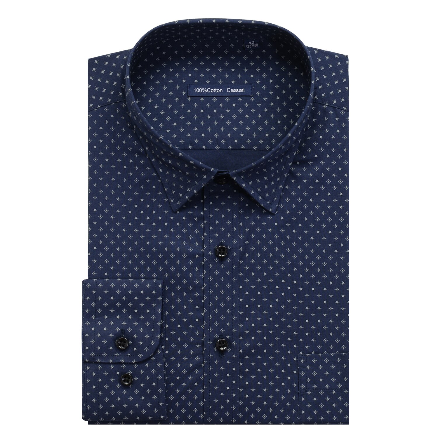 Plus Größe 5XL 6XL 7XL 8XL 9XL 10XL herren Geschäft lässig Druck Hemd Neue 100% Baumwolle verlieren Lange hülse Hemd Männlich: 950052 / 47 oder 7XL
