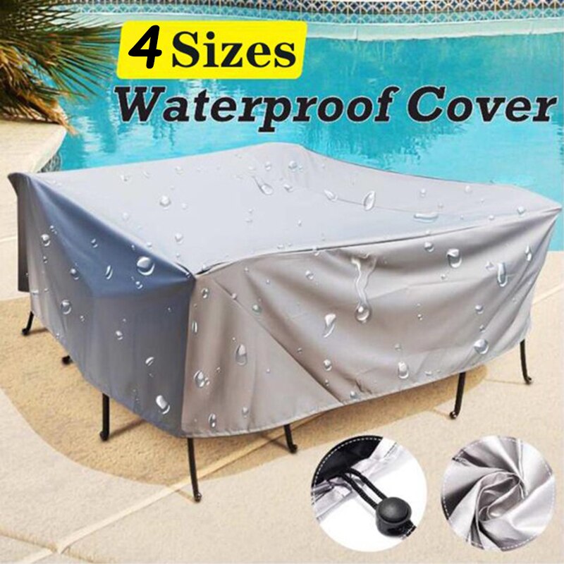 Meubilair Tuinmeubilair Stofkap Waterdicht Stofdicht Patio Tuin Tafel Bescherming Shield-Zilver
