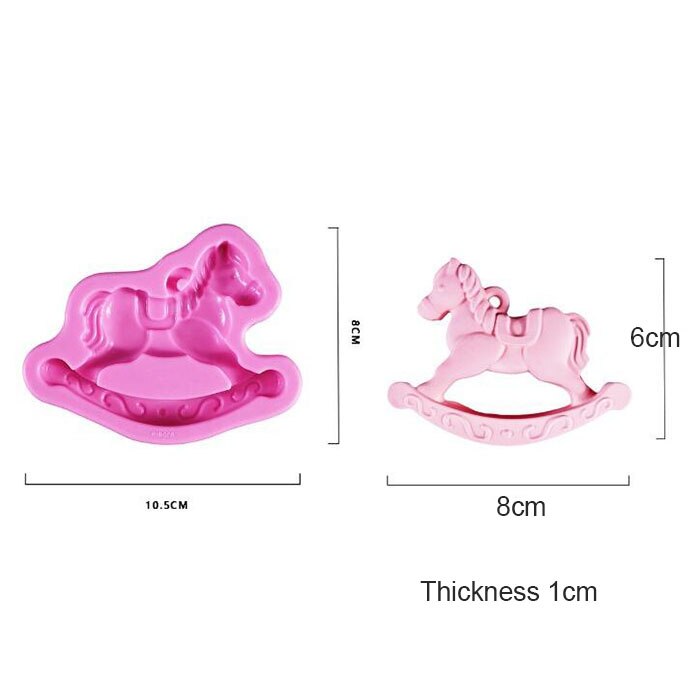Trojansk hest formet aromaterapi voks silikone form til bil vedhæng dekoration diy gips gips forme: B